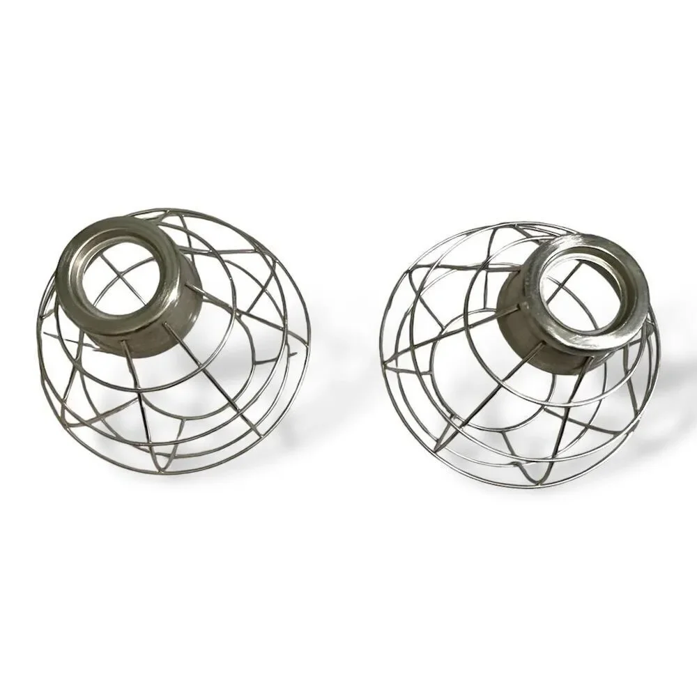 Style Selections Ravensport Silver Cage Pendant Light‎ Shade Industrial Set of 2